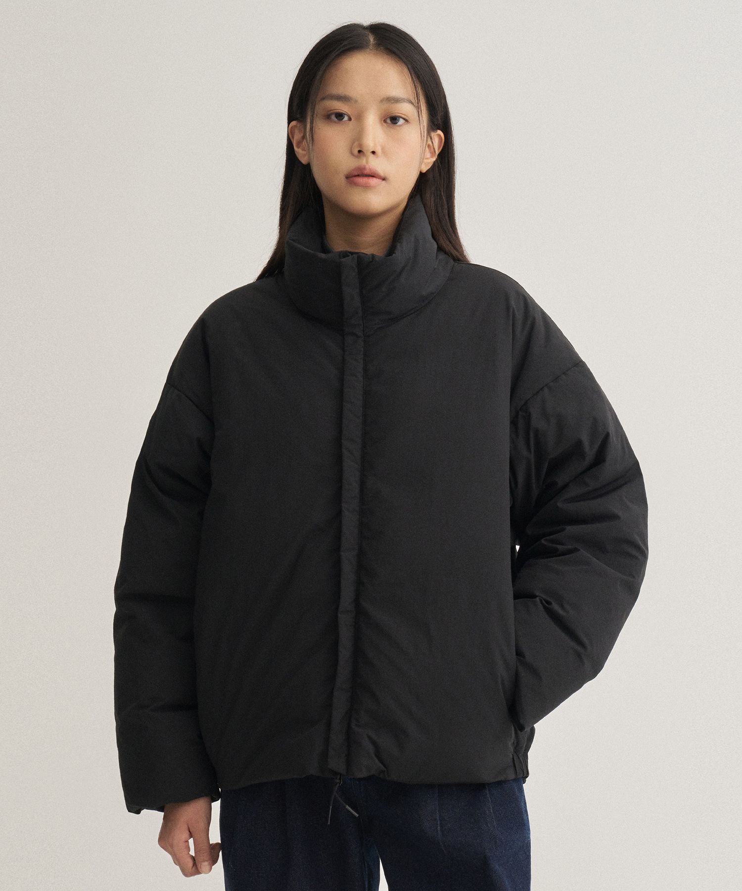 MUSINSA | ANOTHER OFFICE WOMEN Women Snowman Down Jacket (Black)