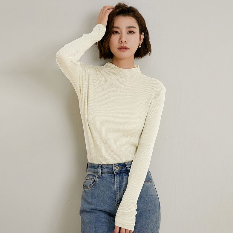LS_Solid color slimming top_7color
