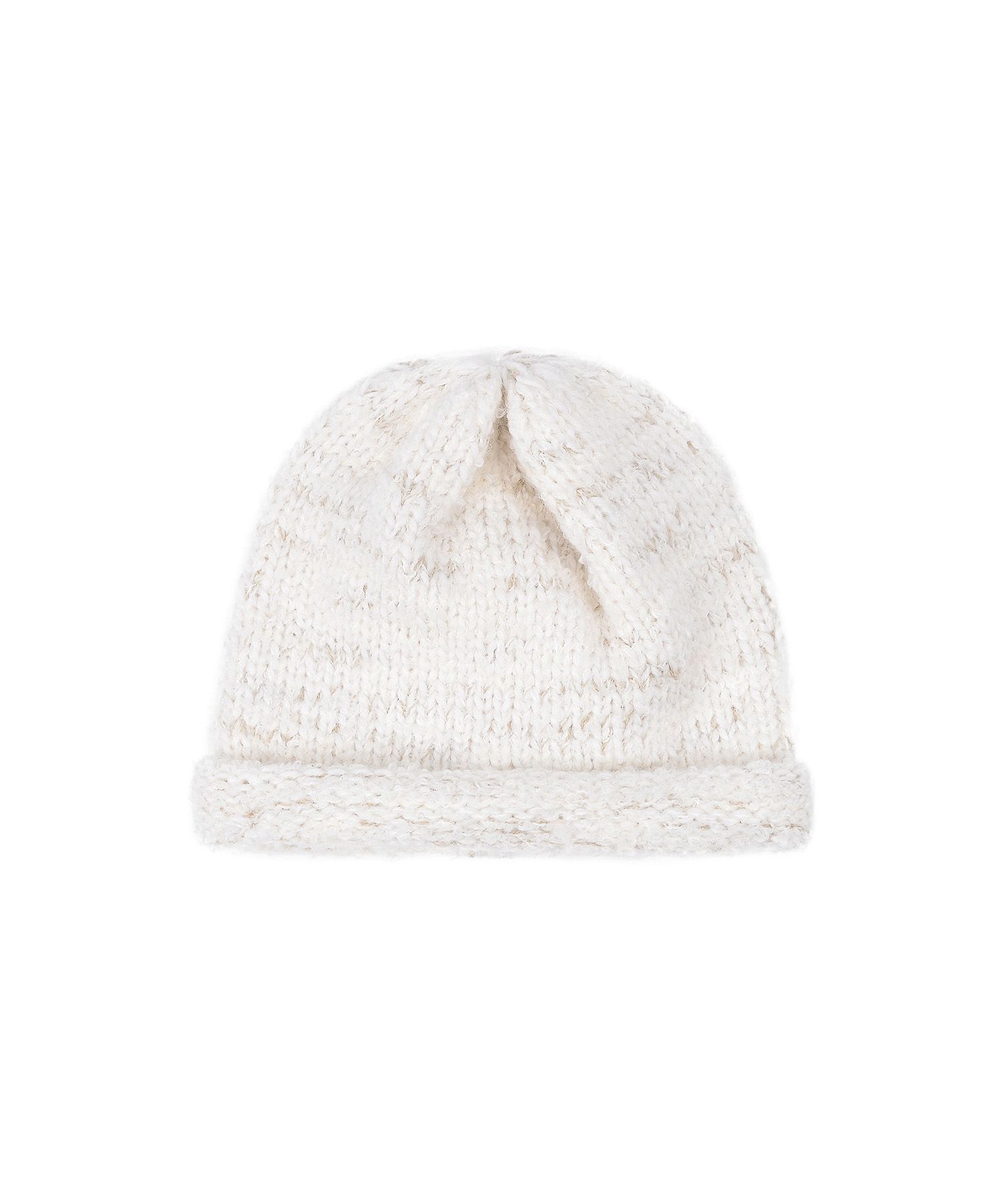 ★VARZAR★ VA Square Long Label Shafka Hat Cream VA Square Longlabel Shapka Hat / Cream - VARZAR | 60