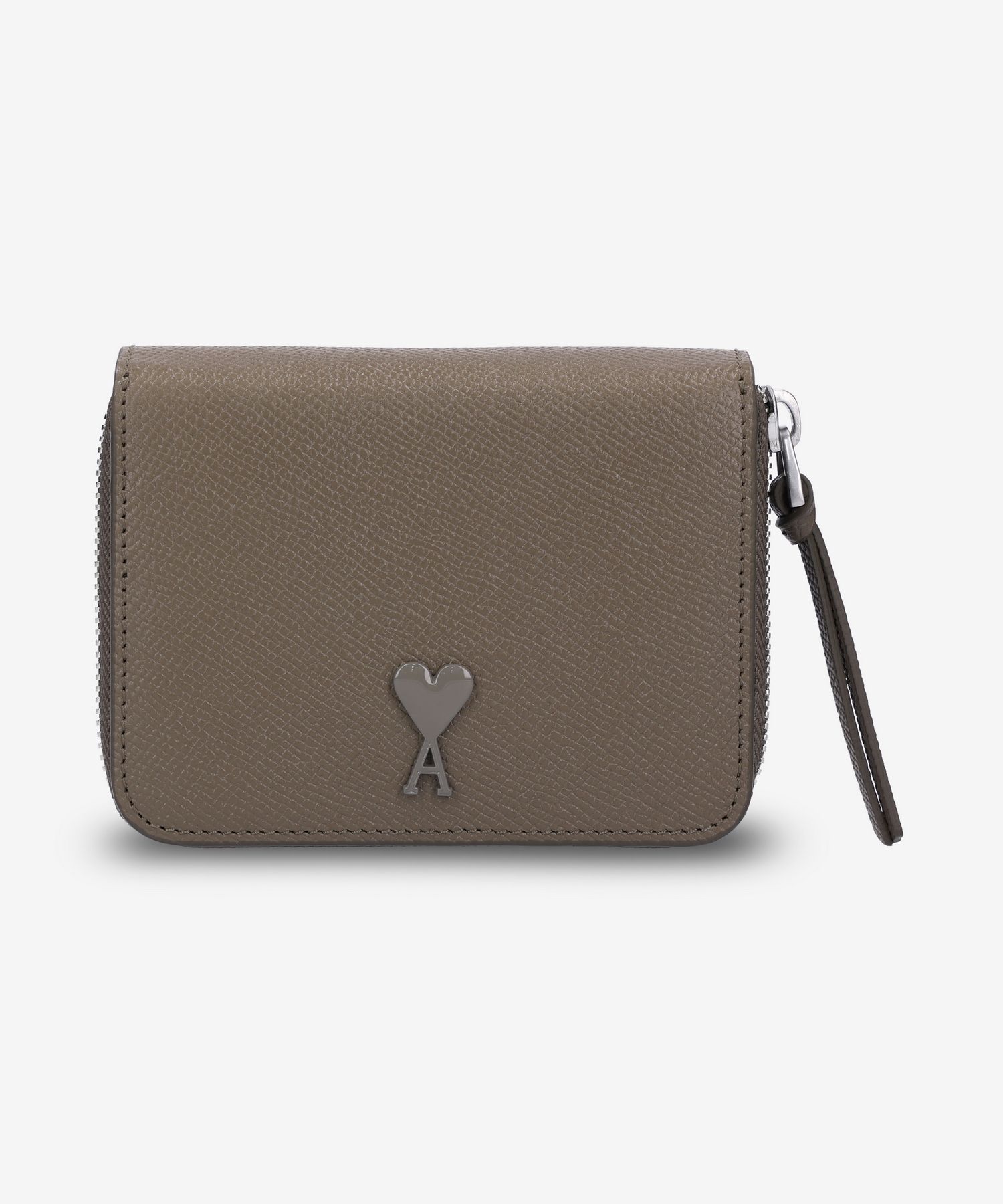 ★AMI PARIS★ [Army] Small heart logo nylon half wallet USL0 ☆AMI PARIS☆ [Army] Small heart logo nylon half wallet USL0