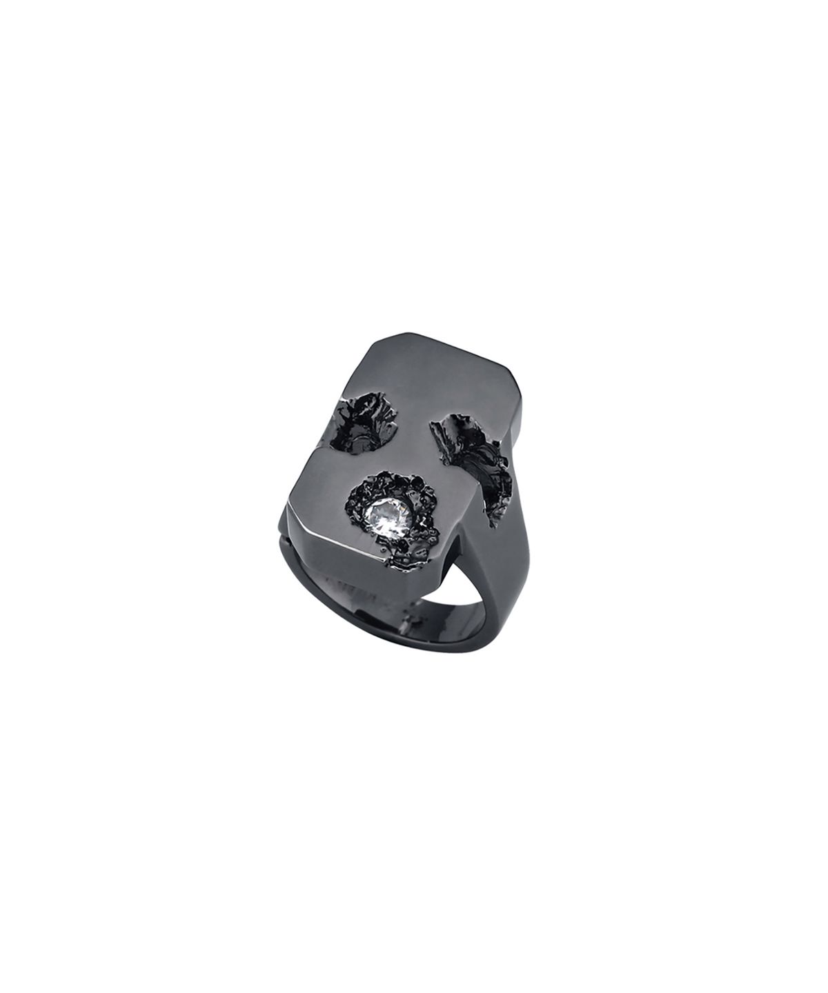 센티멍(SENTIMENTS) NO.306 [BLACK] SQUARE METEOR RING