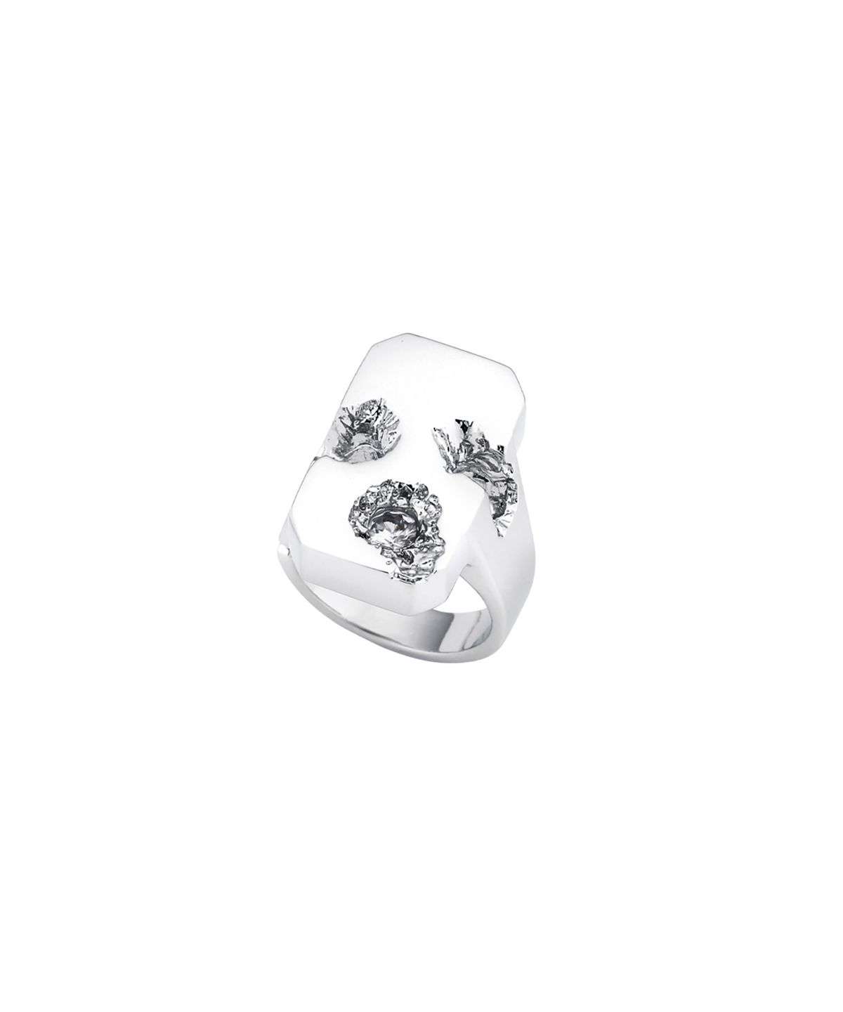 센티멍(SENTIMENTS) NO.306 [SILVER] SQUARE METEOR RING