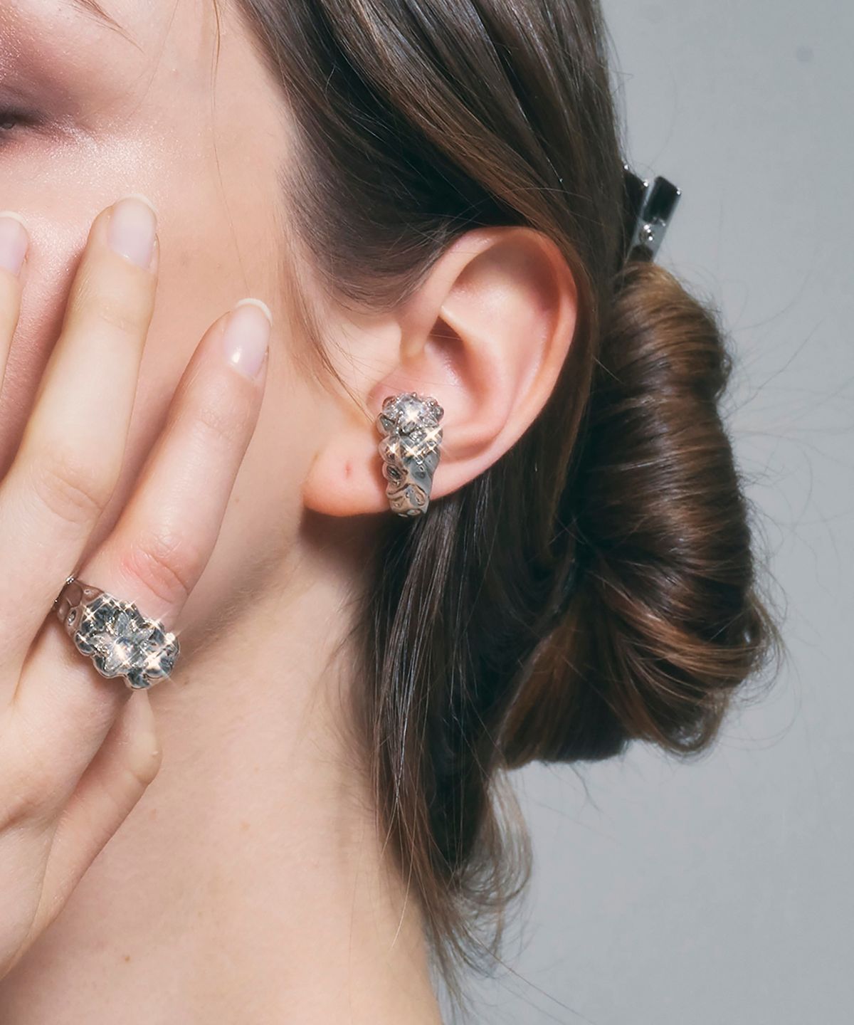 센티멍(SENTIMENTS) NO.316 [SILVER] GEOMETRY STAR EARCUFF