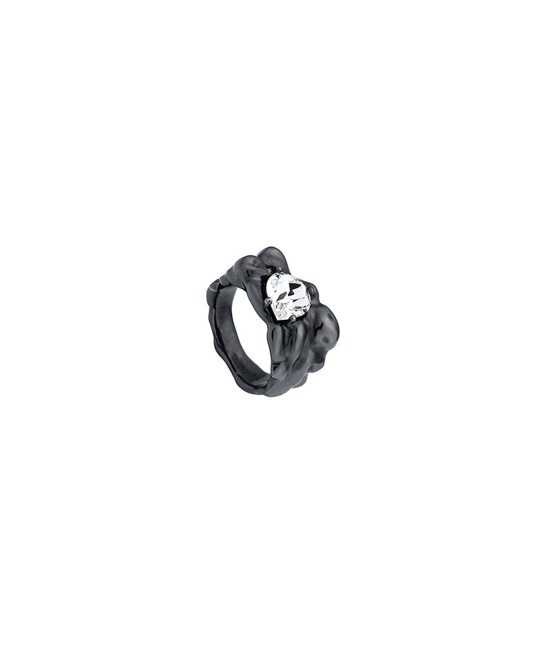 NO.317 [BLACK] GEOMETRY HEART EARCUFF
