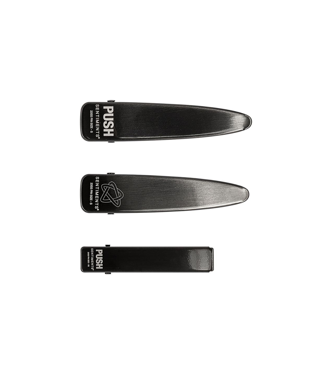 센티멍(SENTIMENTS) NO.352 [BLACK] HAIR PIN 3set 푸쉬핀 클립