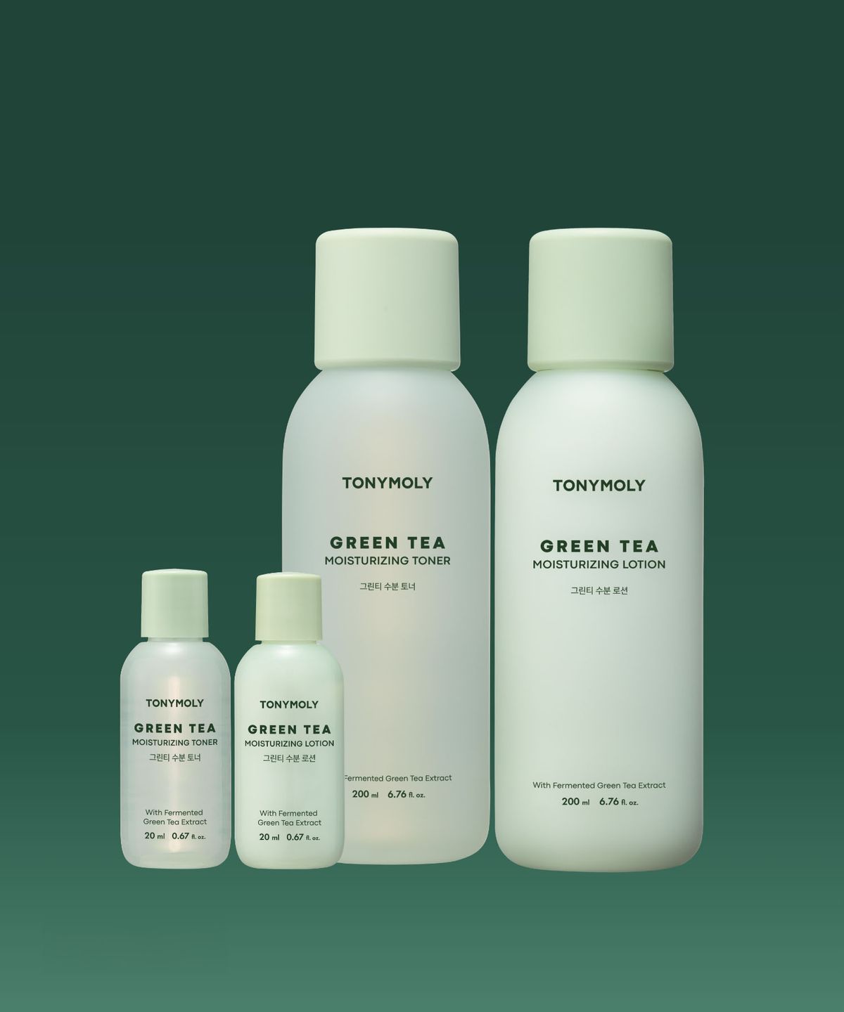 토니모리(TONYMOLY) 그린티 수분 2종세트(토너200+20ml,로션200+20ml)
