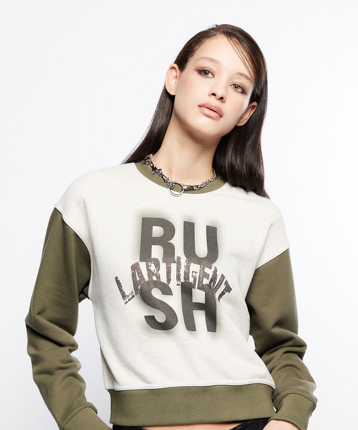 라티젠(LARTIGENT) L7 RUSH HOUR SWEATSHIRT(OATMEAL)
