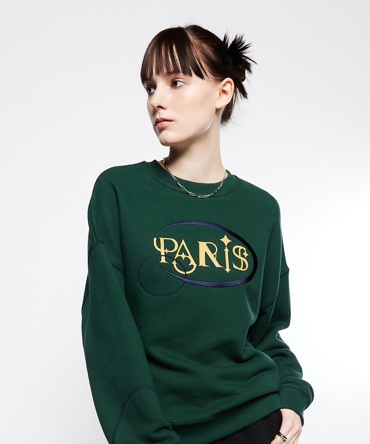 라티젠(LARTIGENT) L7 PARIS SWEATSHIRT(GREEN)