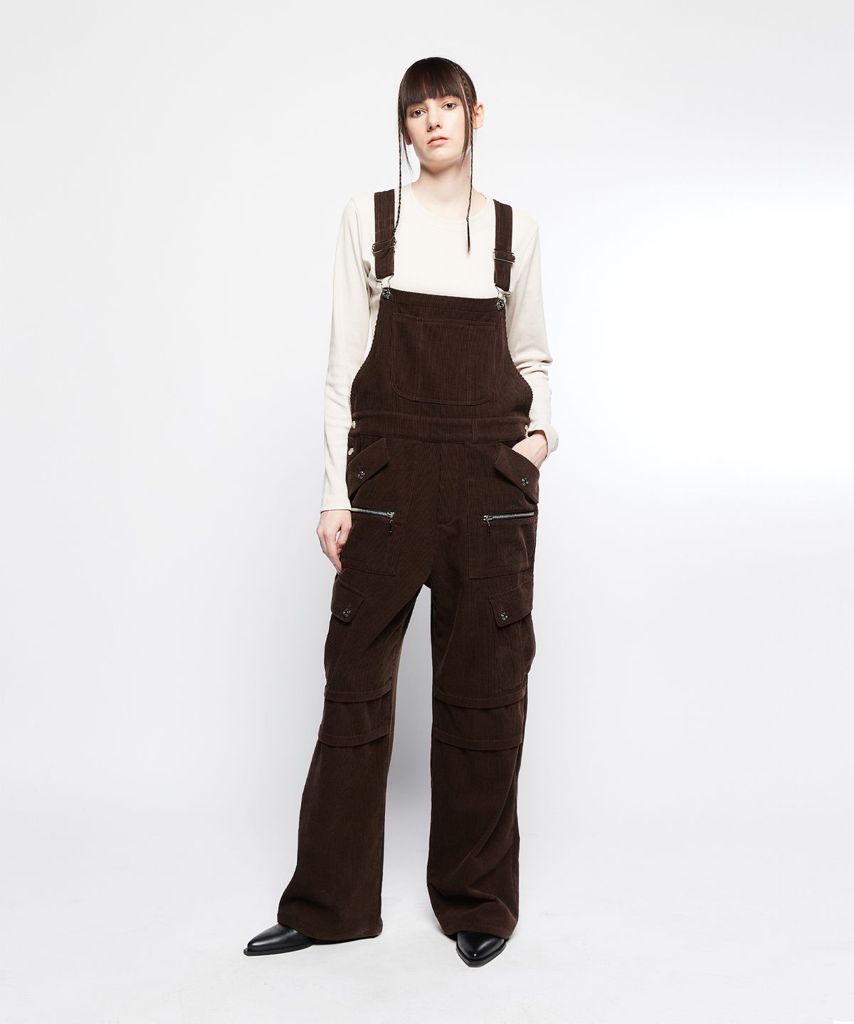 라티젠(LARTIGENT) L7 OVERALL PANTS(BROWN)