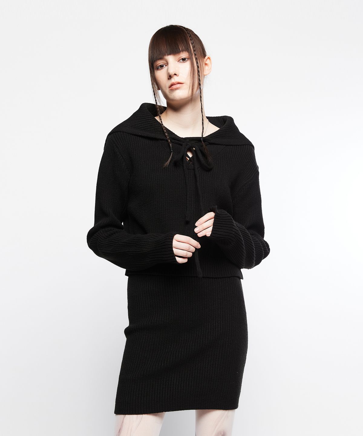 라티젠(LARTIGENT) L7 SAILOR KNIT SET(BLACK)
