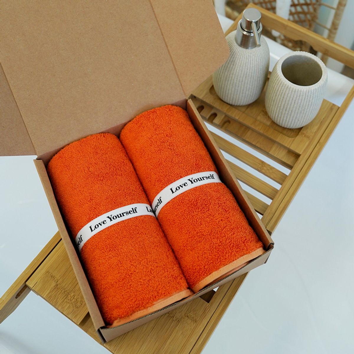 송월타올(SONGWOL TOWEL) 레논 호텔수건 페이스 밴딩타올 220g 코마 30수 2p 기프트세트