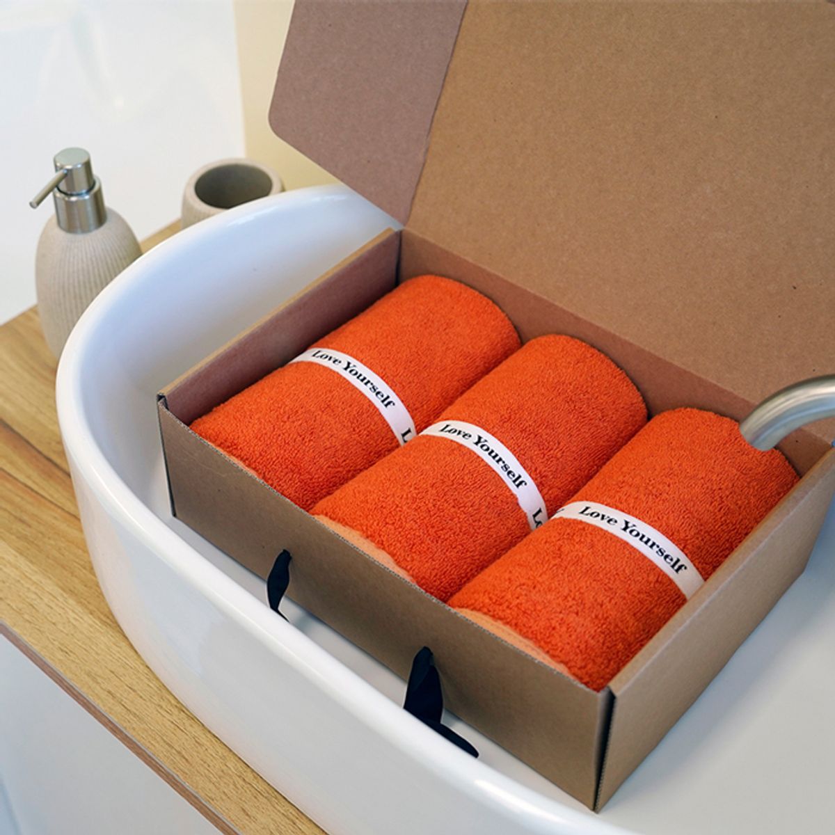 송월타올(SONGWOL TOWEL) 레논 호텔수건 페이스 밴딩타올 220g 코마 30수 3p 기프트세트