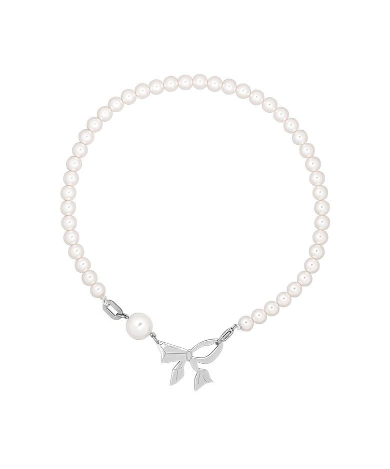 NO.437  PEARL RIBBON NECKLACE