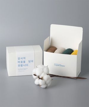 남녀공용 수면 양말 선물 세트 L 4켤레 1세트 (3종)