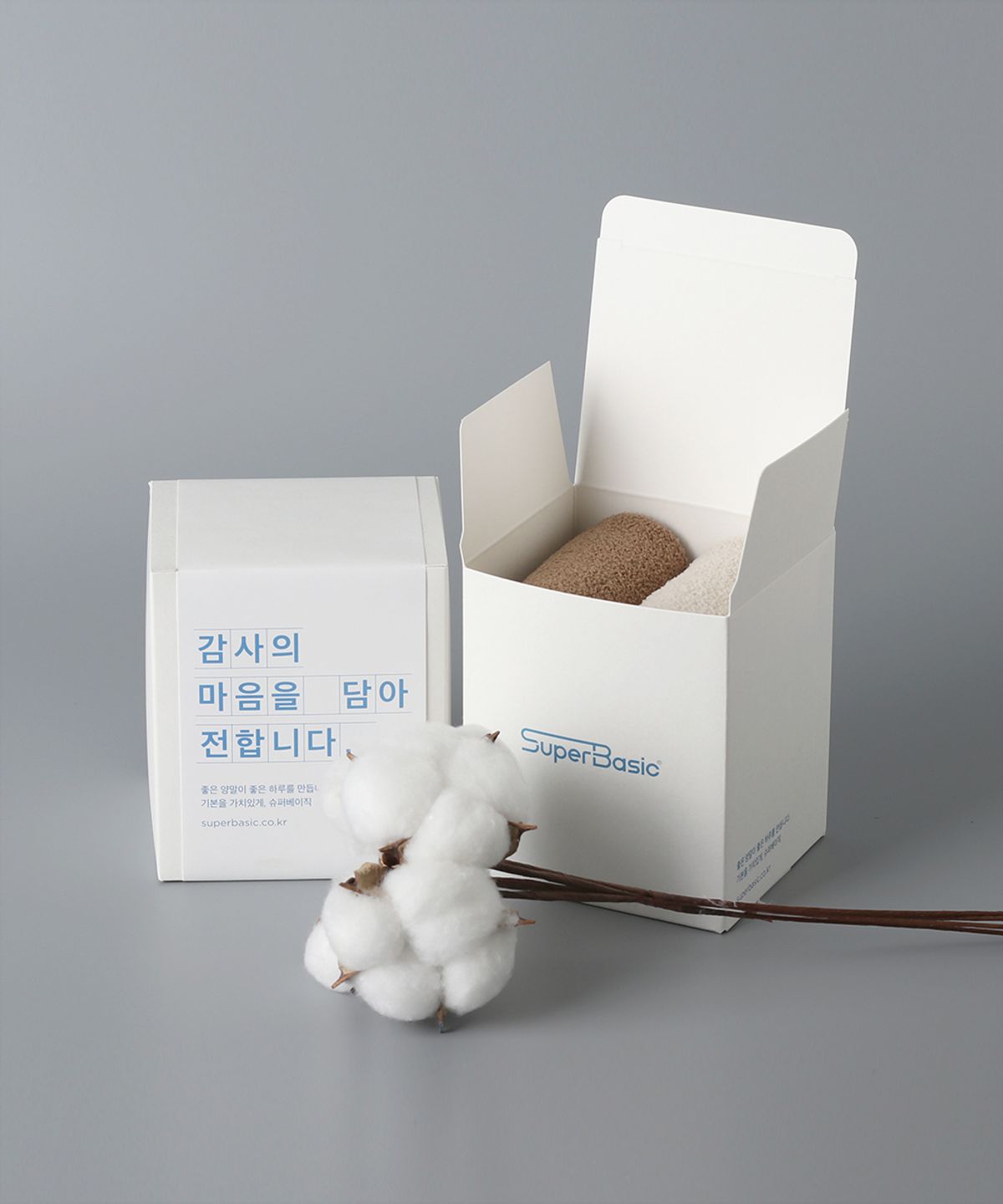 슈퍼베이직(SUPERBASIC) 남녀공용 수면 양말 선물 세트 S 2켤레 1세트 (4종)
