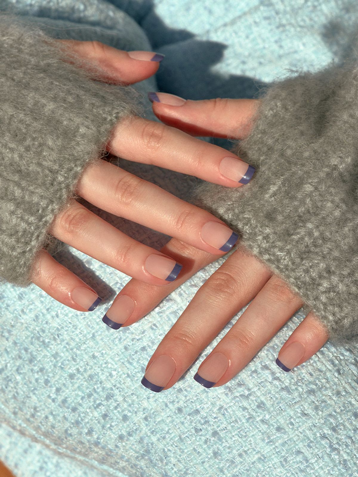 뮤즈마크(MUZMAK) 리유저블 네일팁 블루베리 파이(레귤러 스퀘어)