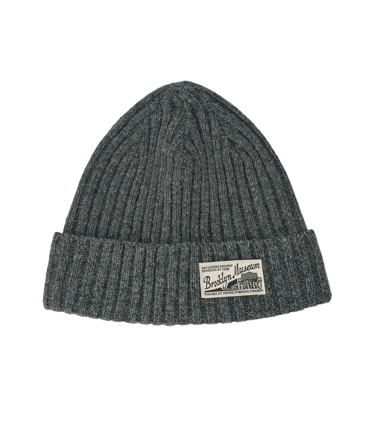 브루클린 뮤지엄(BROOKLYN MUSEUM) VINTAGE LOGO BEANIE CHARCOAL