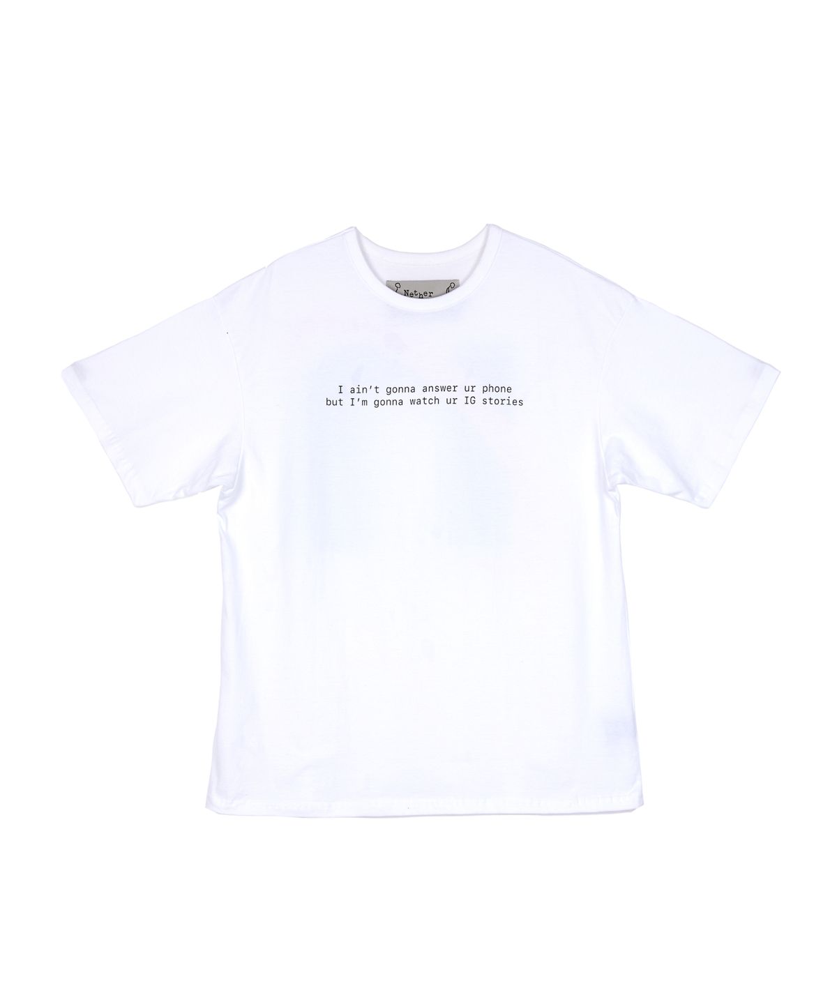 네더월드(NETHERWORLD) NTW INTERNET LOGO TEE WHITE