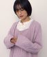 RIBBON CABLE CARDIGAN_PURPLE