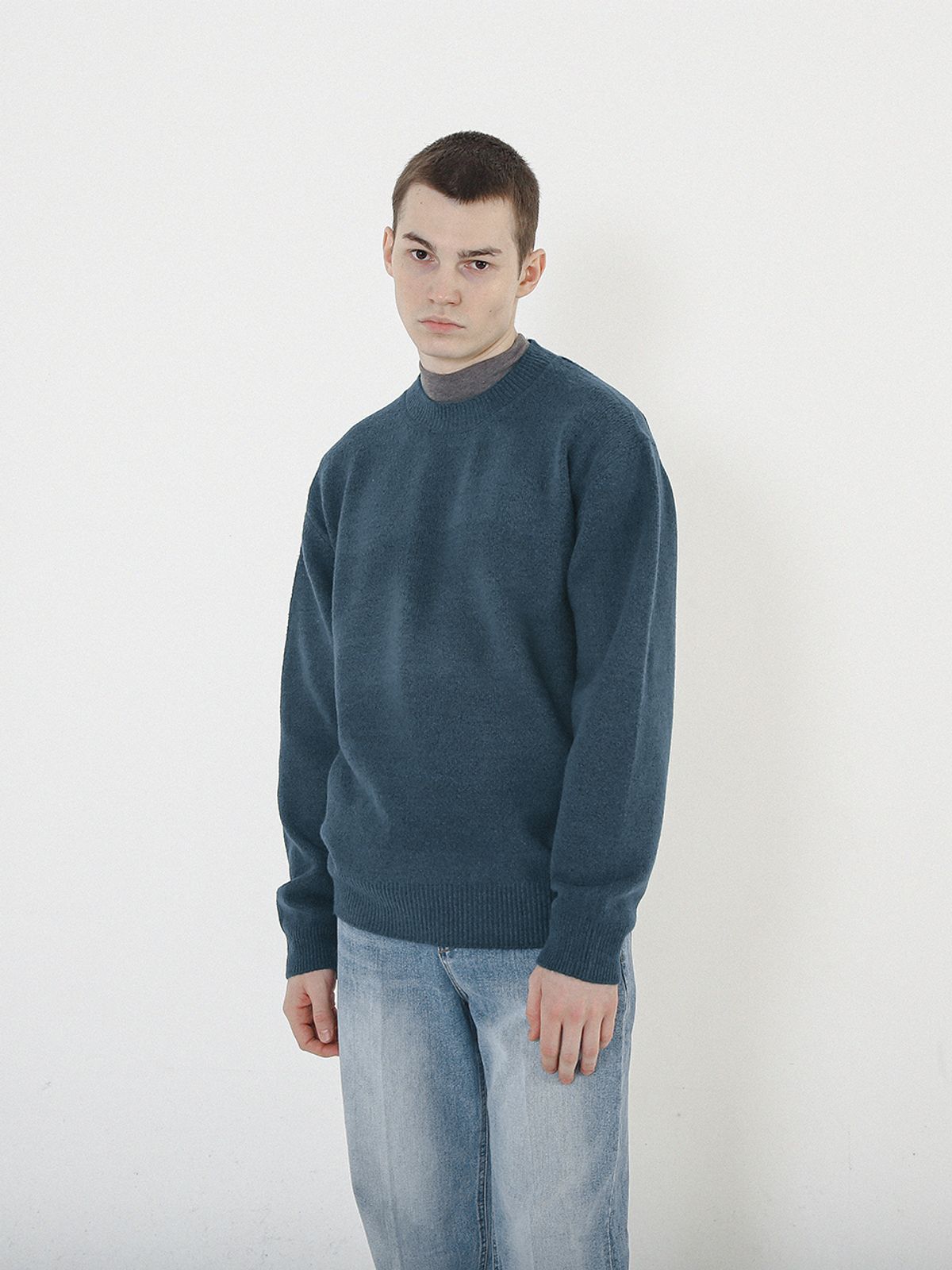 챈세스노이(CHANCE'S NOI) Anti-Filling Soft Wool Knit (Green)