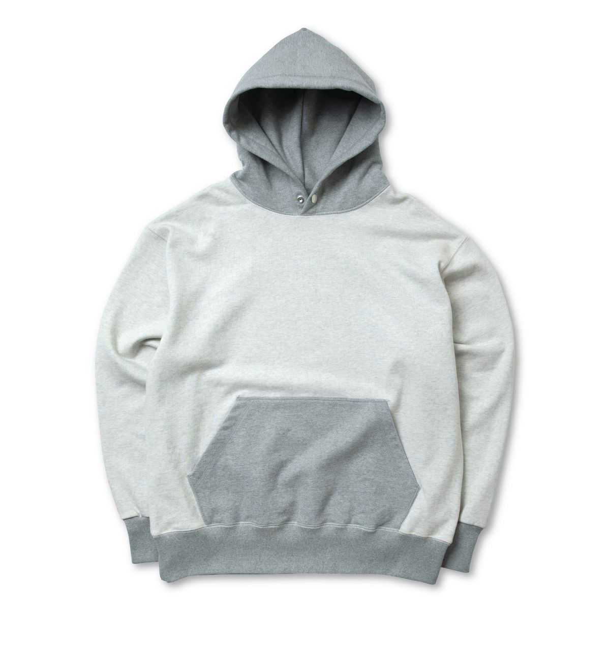 블랙피피(BLACKPP) BLACK PP HW Hooded Sweatshirt (two-tone) light gray