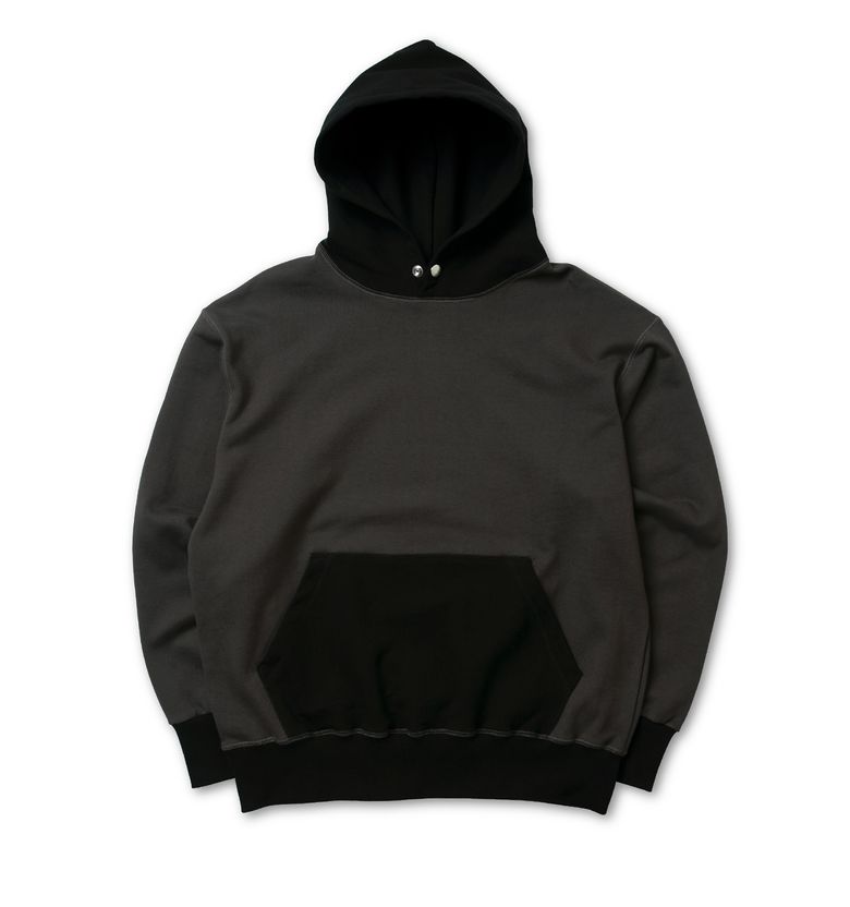 BLACK PP HW Hooded Sweatshirt (two-tone) dark gray