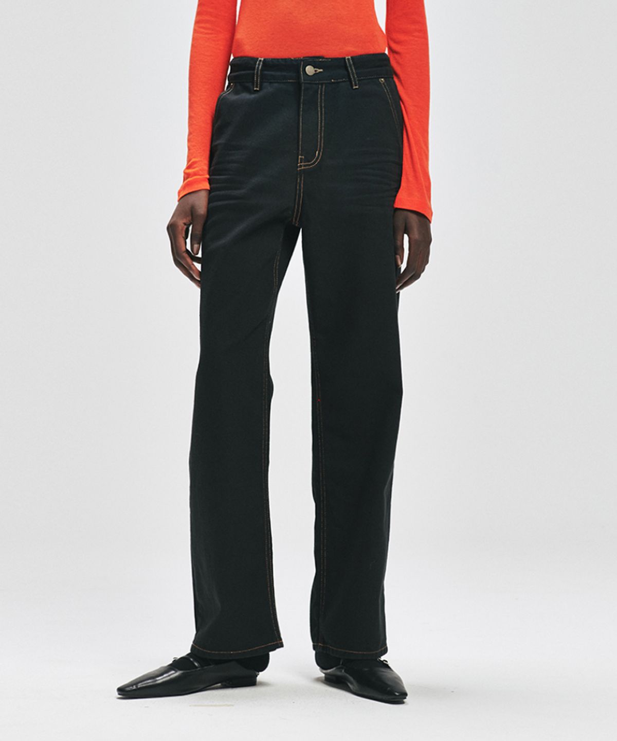 모헤(MOHAE) Mid washing denim _ black