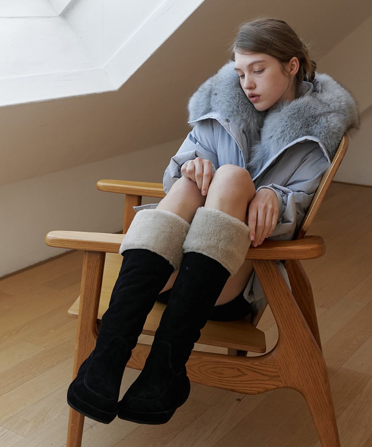 릴리슈(LILYSHOE) denique shearling boots_2 color