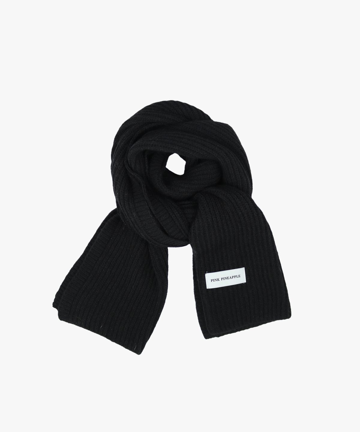 핑크파인애플(PINK PINEAPPLE) BASIC RIB MUFFLER_BLACK