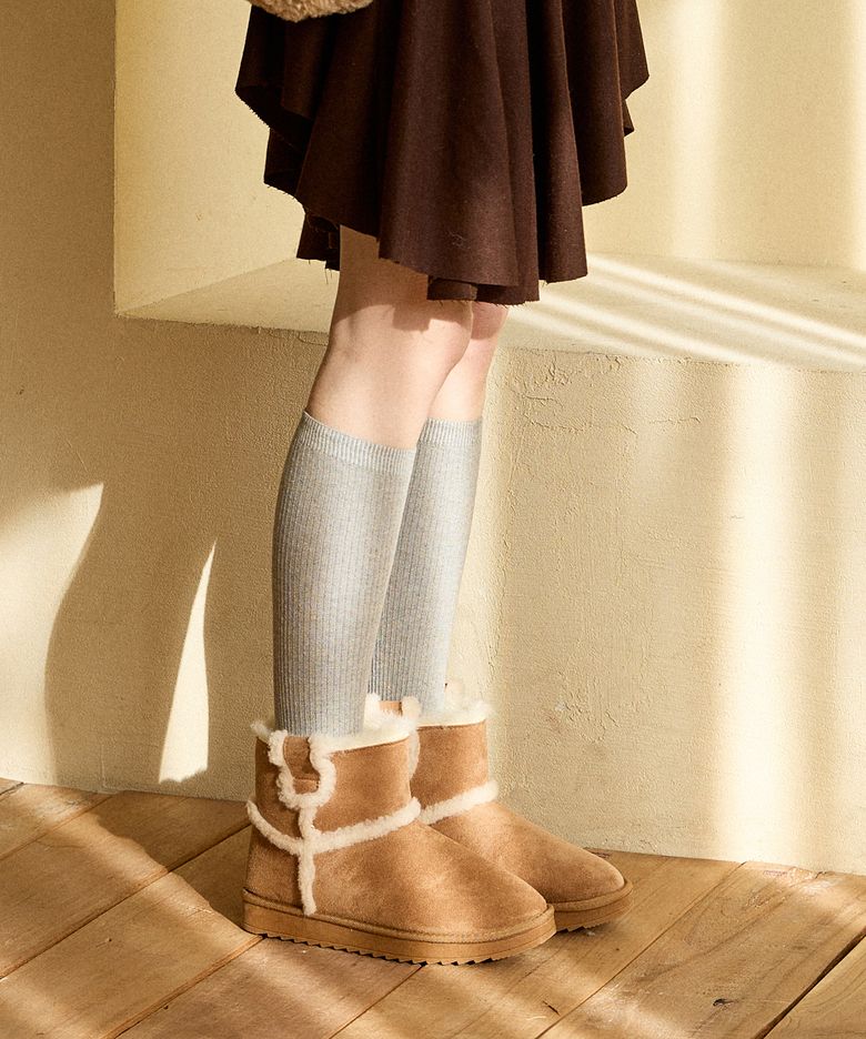 FURRY BEAR BOOTS_CAMEL