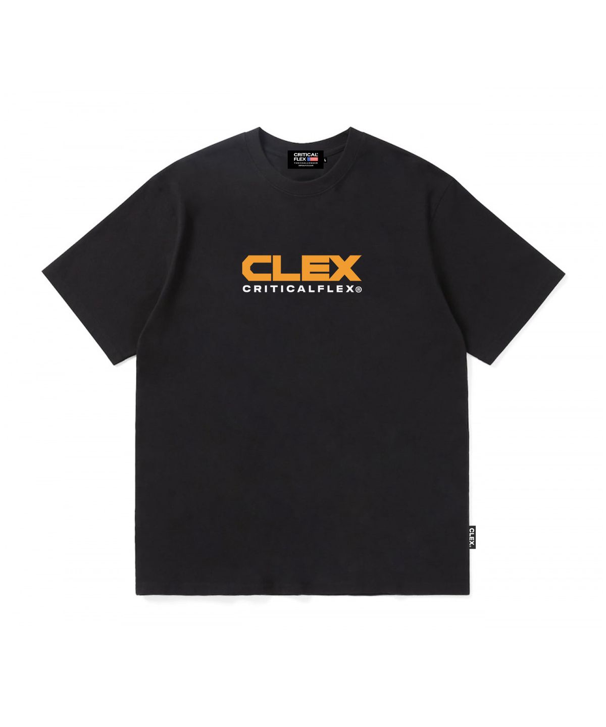 크리티컬플렉스(CRITICALFLEX) 클렉스 로고 반팔티 블랙/옐로우