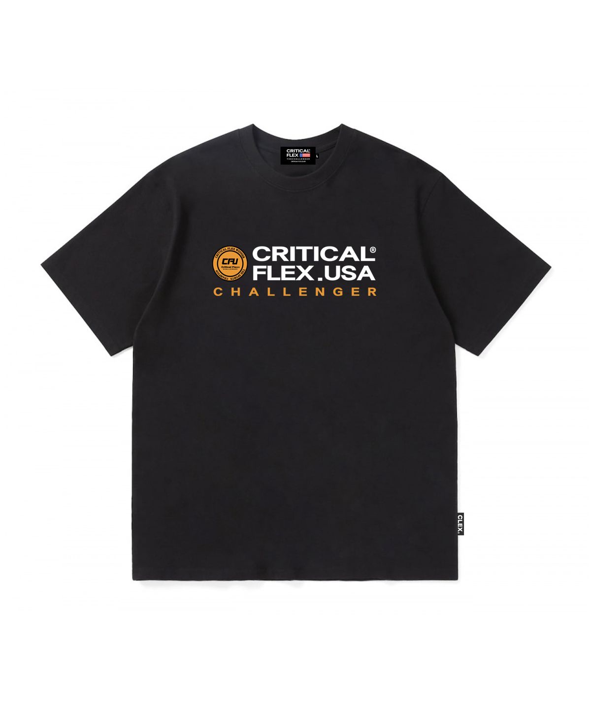 크리티컬플렉스(CRITICALFLEX) 더 챌린저 로고 반팔티 블랙