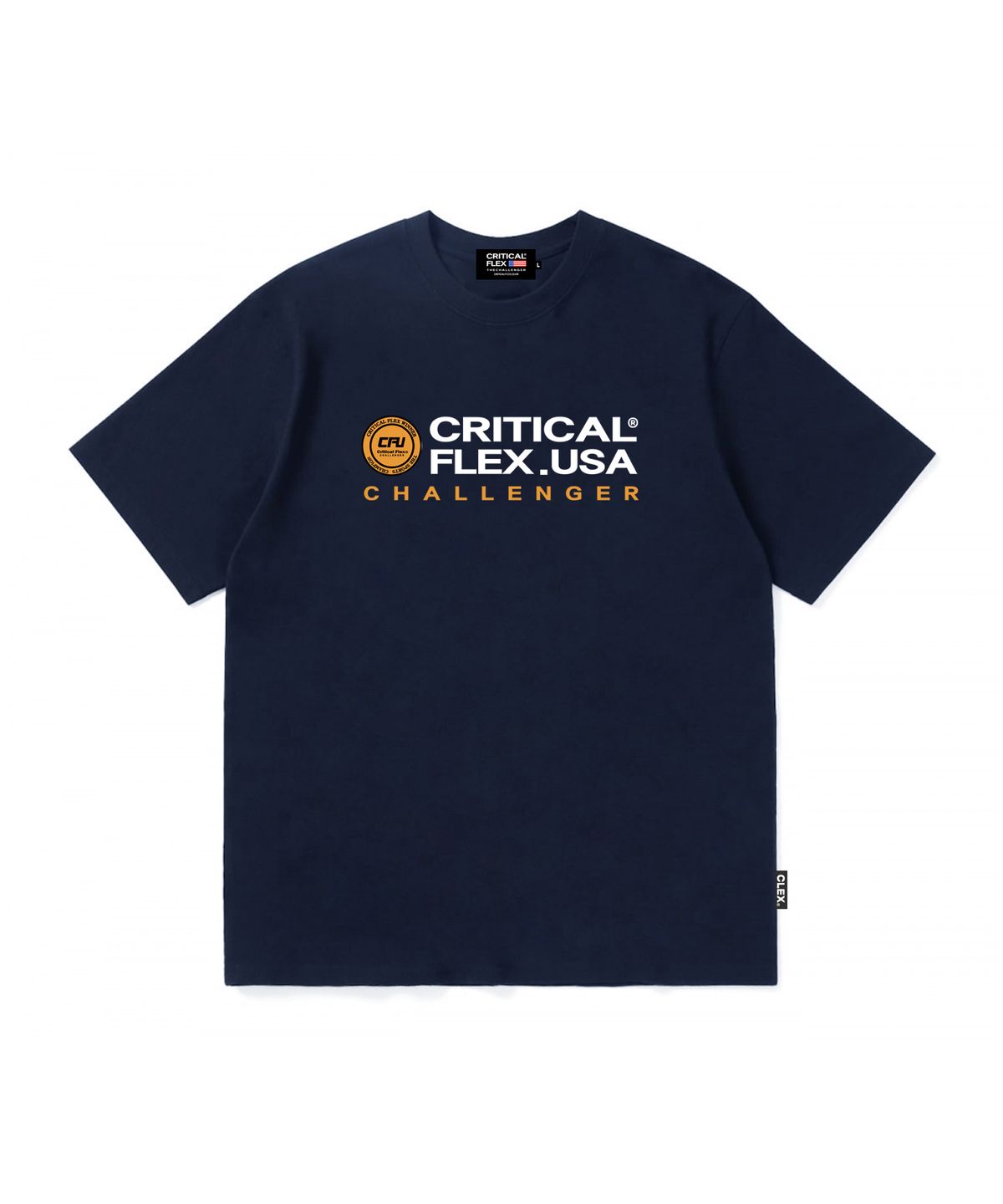 크리티컬플렉스(CRITICALFLEX) 더 챌린저 로고 반팔티 네이비
