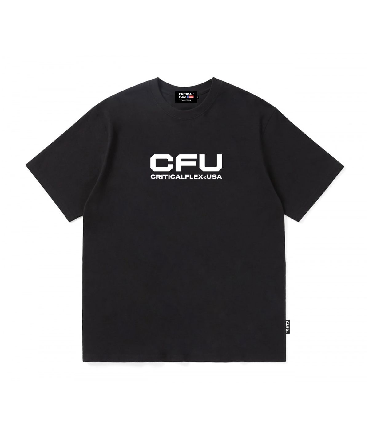 크리티컬플렉스(CRITICALFLEX) CFU 스퀘어 로고 반팔티 블랙