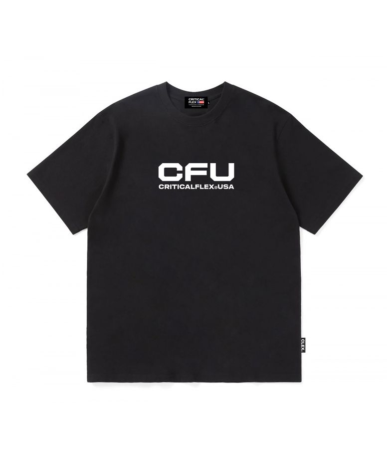CFU 스퀘어 로고 반팔티 블랙