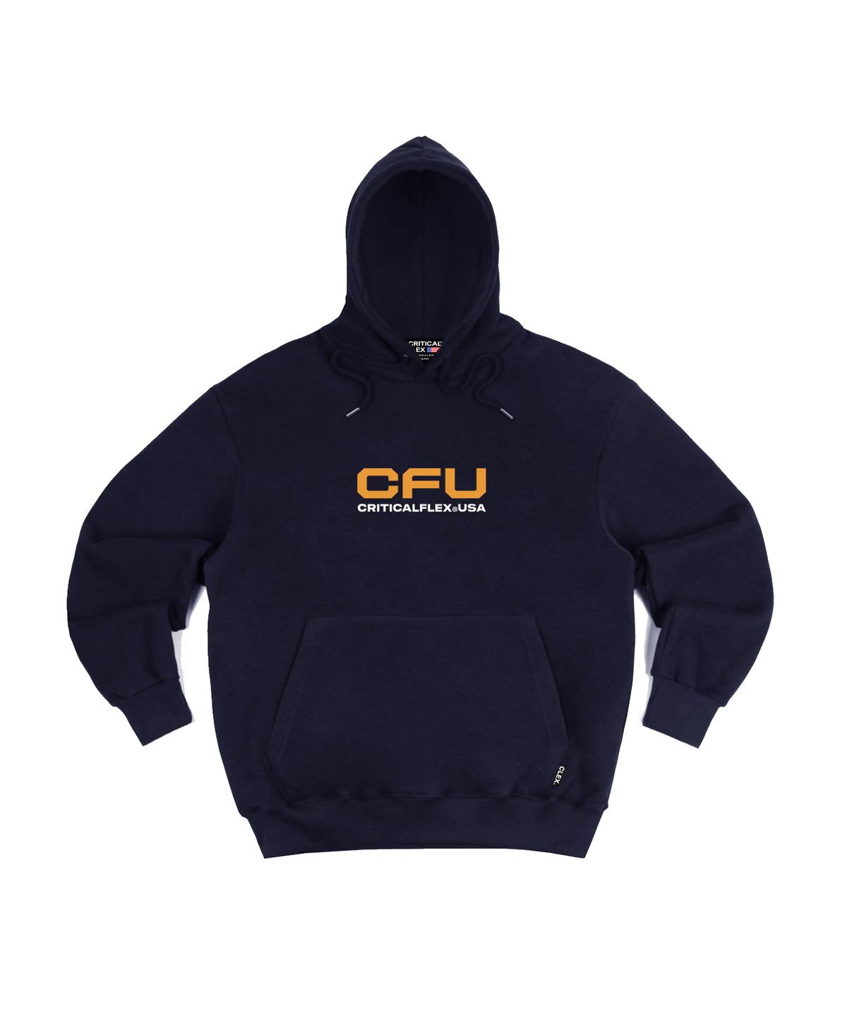 크리티컬플렉스(CRITICALFLEX) CFU 스퀘어 로고 후드티 네이비