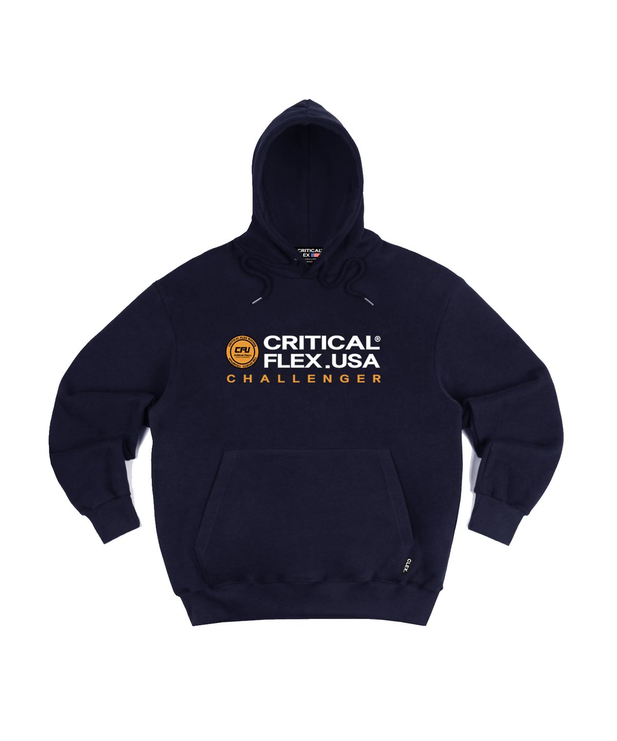 크리티컬플렉스(CRITICALFLEX) 더 챌린저 로고 후드티 네이비