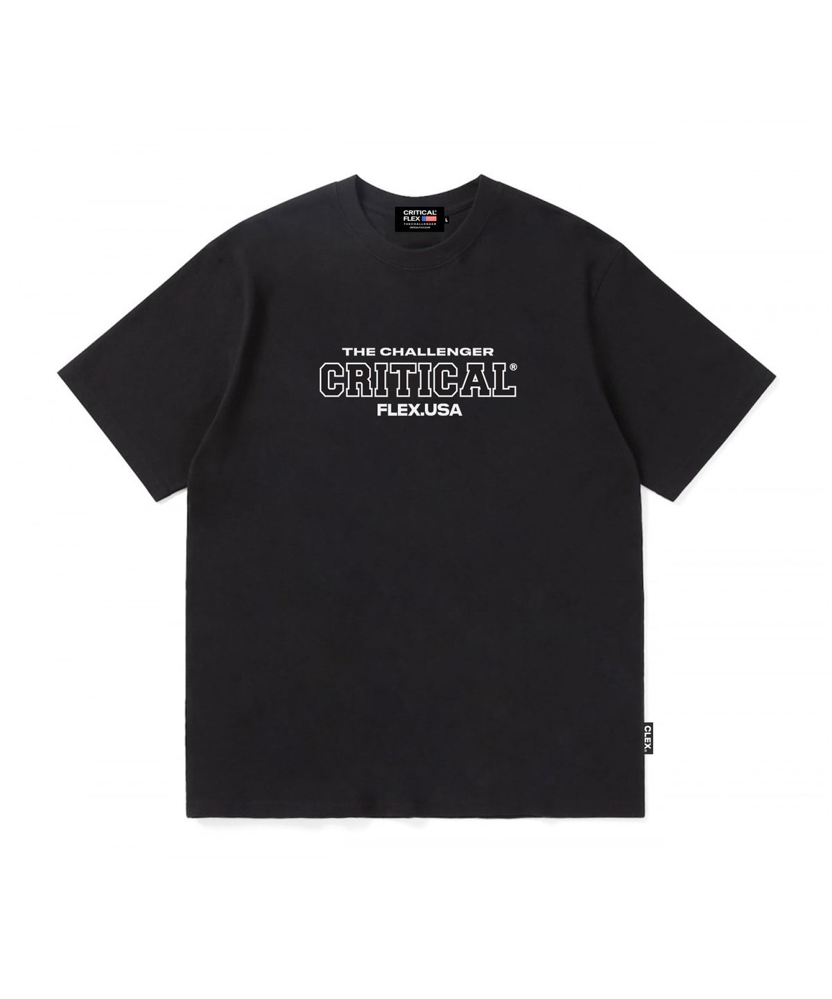 크리티컬플렉스(CRITICALFLEX) 크리티컬 로고 반팔티 블랙