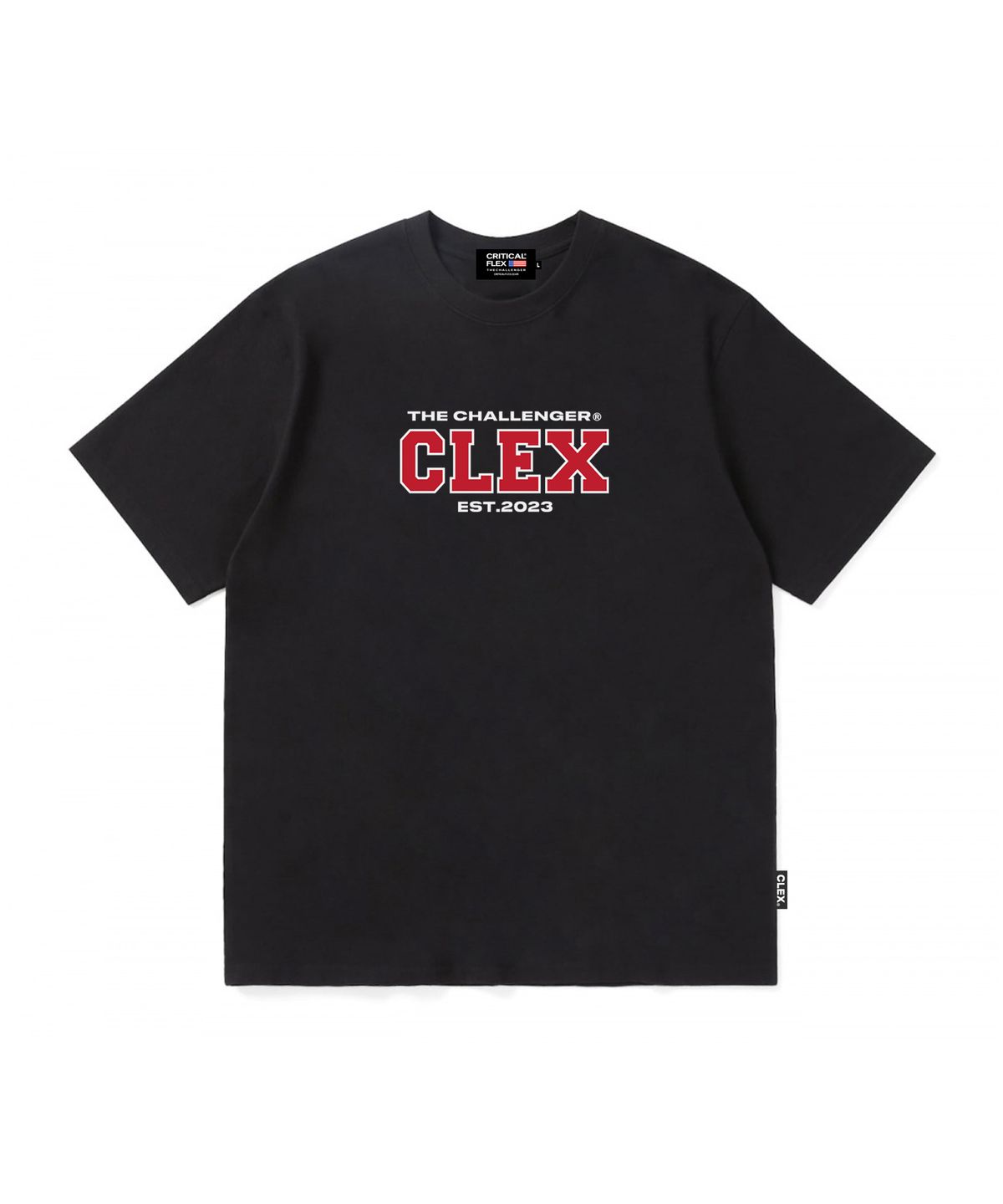 크리티컬플렉스(CRITICALFLEX) 클렉스 스퀘어 로고 반팔티 블랙