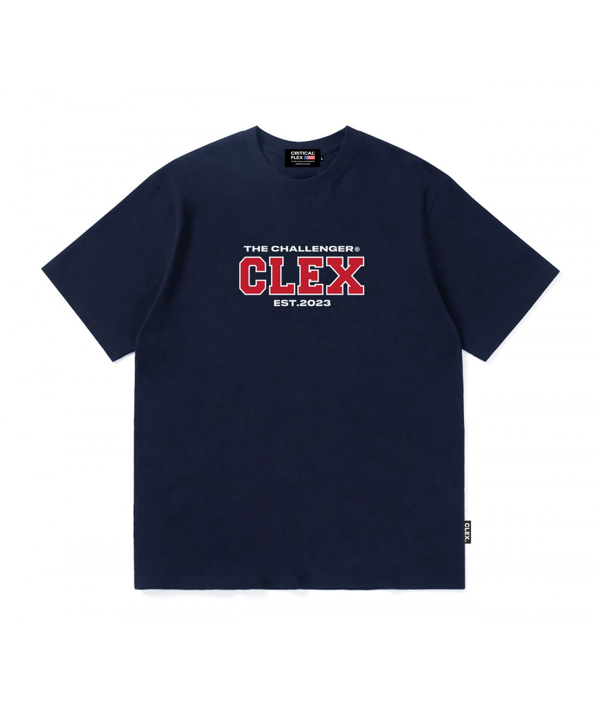 크리티컬플렉스(CRITICALFLEX) 클렉스 스퀘어 로고 반팔티 네이비