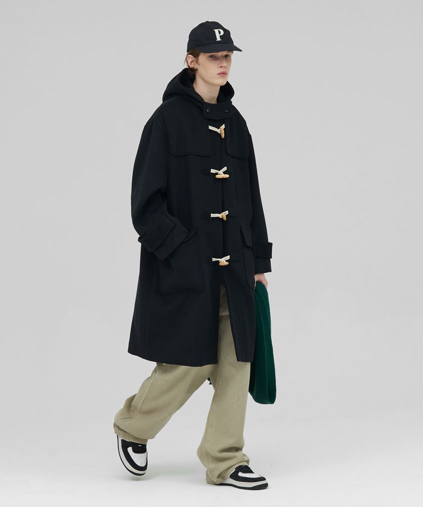 最終値下げ【定価10万】LENO DUFFLE COAT ブラック LENO（リノ） ダッフルコート ブラック
