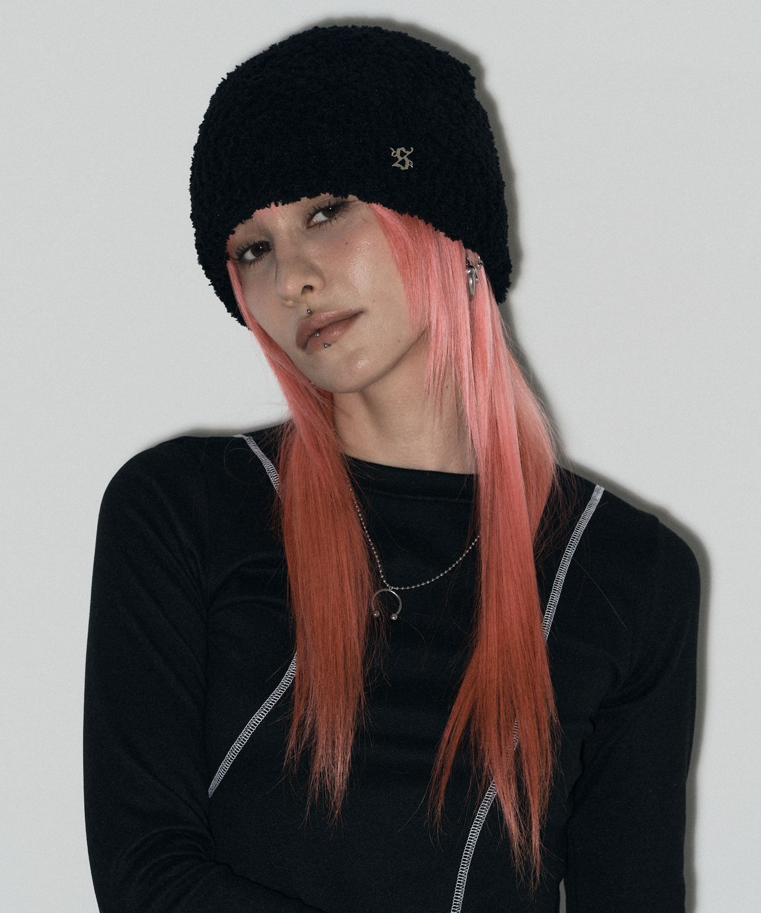 MUSINSA | SETUPEXE POPCORN BEANIE / BLACK