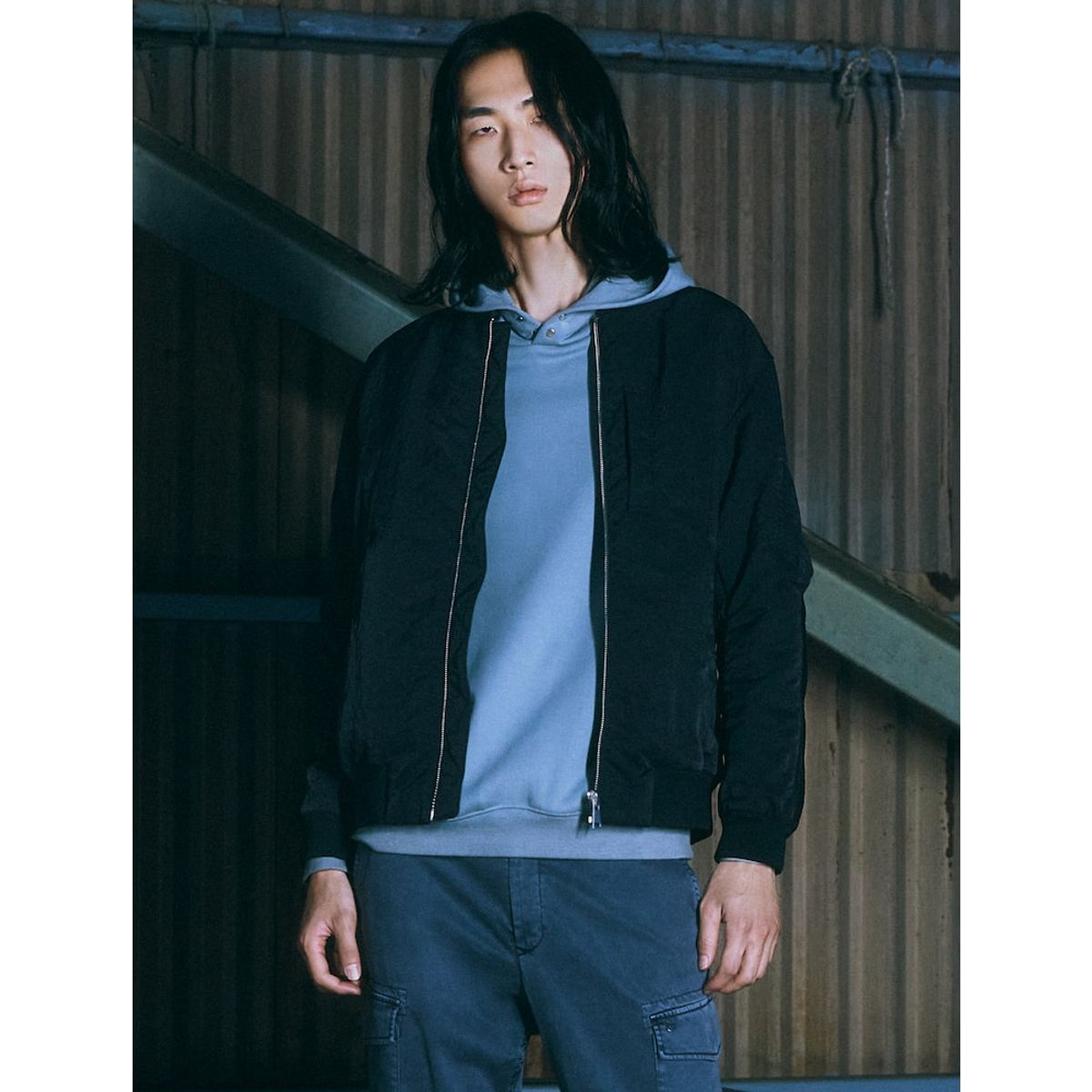 시프트지(SHIFT.G) MA1 Padding Jumper  Black