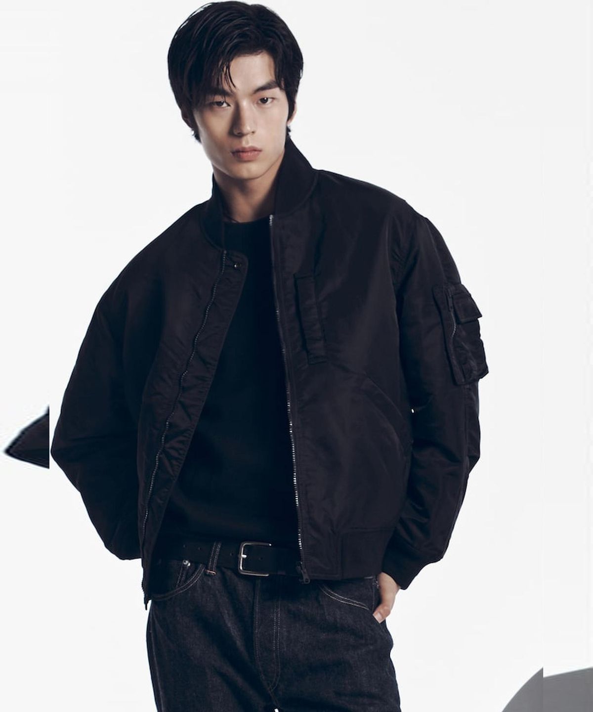 시프트지(SHIFT.G) Reversible Aviator Padding Jumper  Black