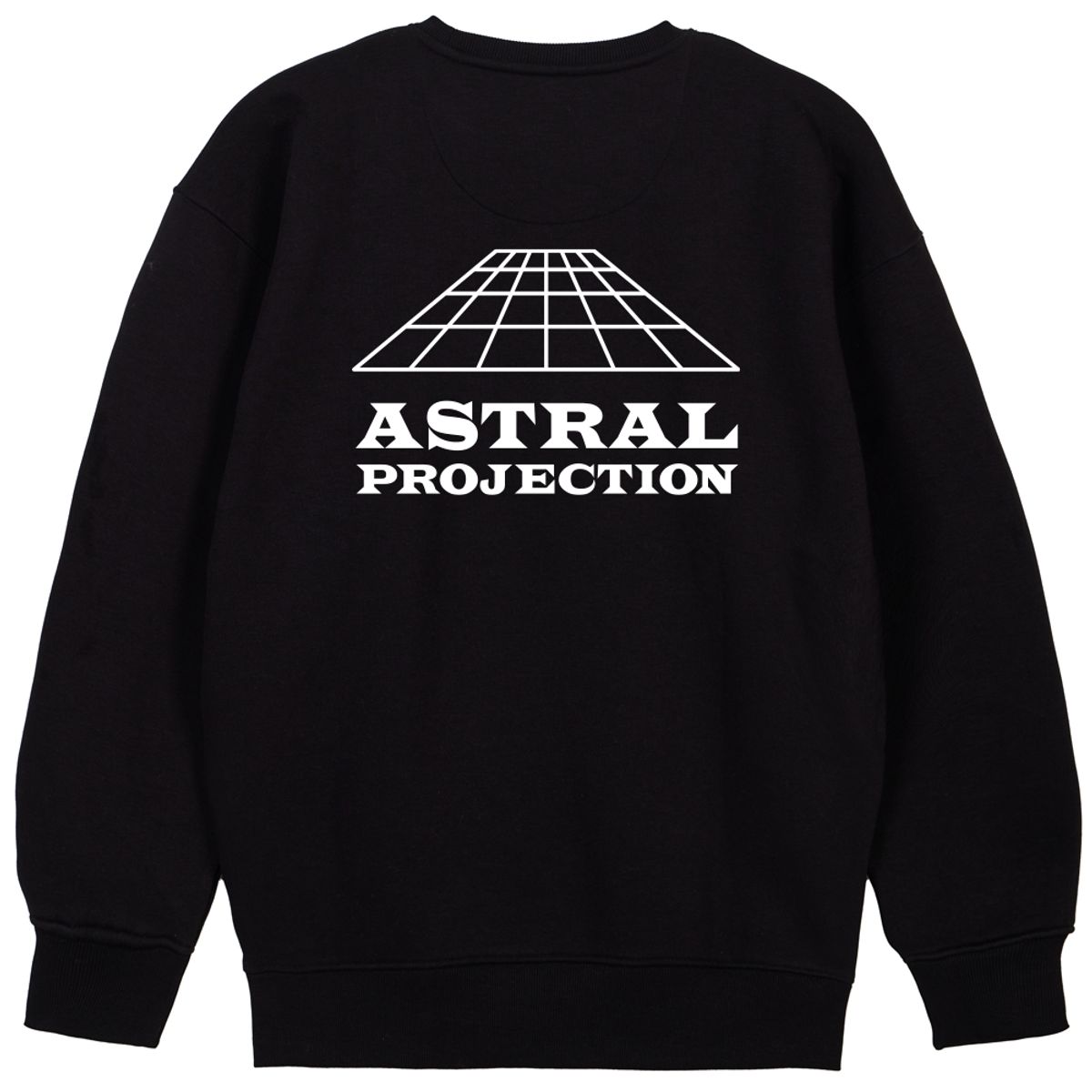 아스트랄 프로젝션(ASTRAL PROJECTION) 시그니처 로고 루즈핏 맨투맨_블랙