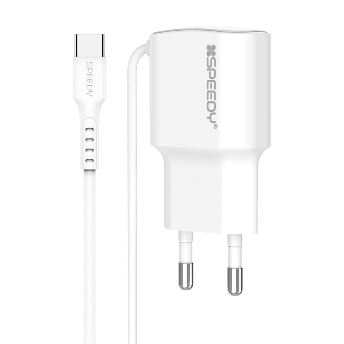스피디(SPEEDY) 5V 1A 저속 USB 충전기 C타입 케이블 일체형 어댑터
