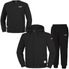 남녀공용 스탠다드 스웨트  후드집업 자켓 +조거팬츠+맨투맨 3종 세트 [블랙]