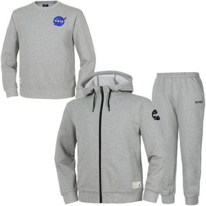 남녀공용 스탠다드 스웨트  후드집업 자켓 +조거팬츠+맨투맨 3종 세트 [라이트멜란지]