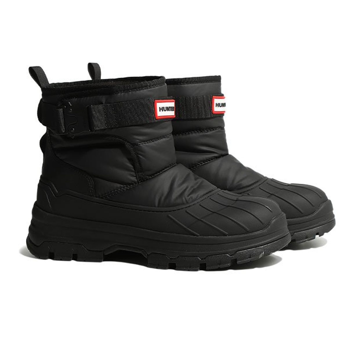 헌터(HUNTER) [UNISEX] 인트레피드 버클 숏 스노우부츠 - 블랙 WFS2000NYRBLK