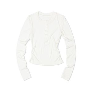 헨리넥 사이드 셔링 롱 슬리브 (WHITE)